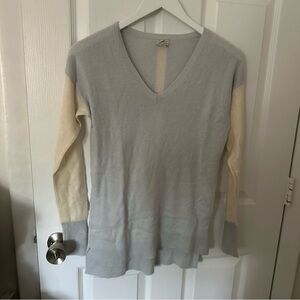 Light Blue and Cream Sweater